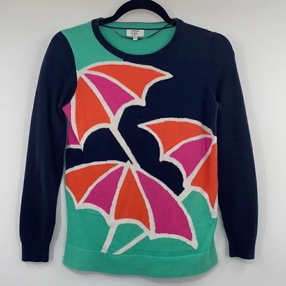 3For$20 Crown & Ivy Umbrella Sweater size 2